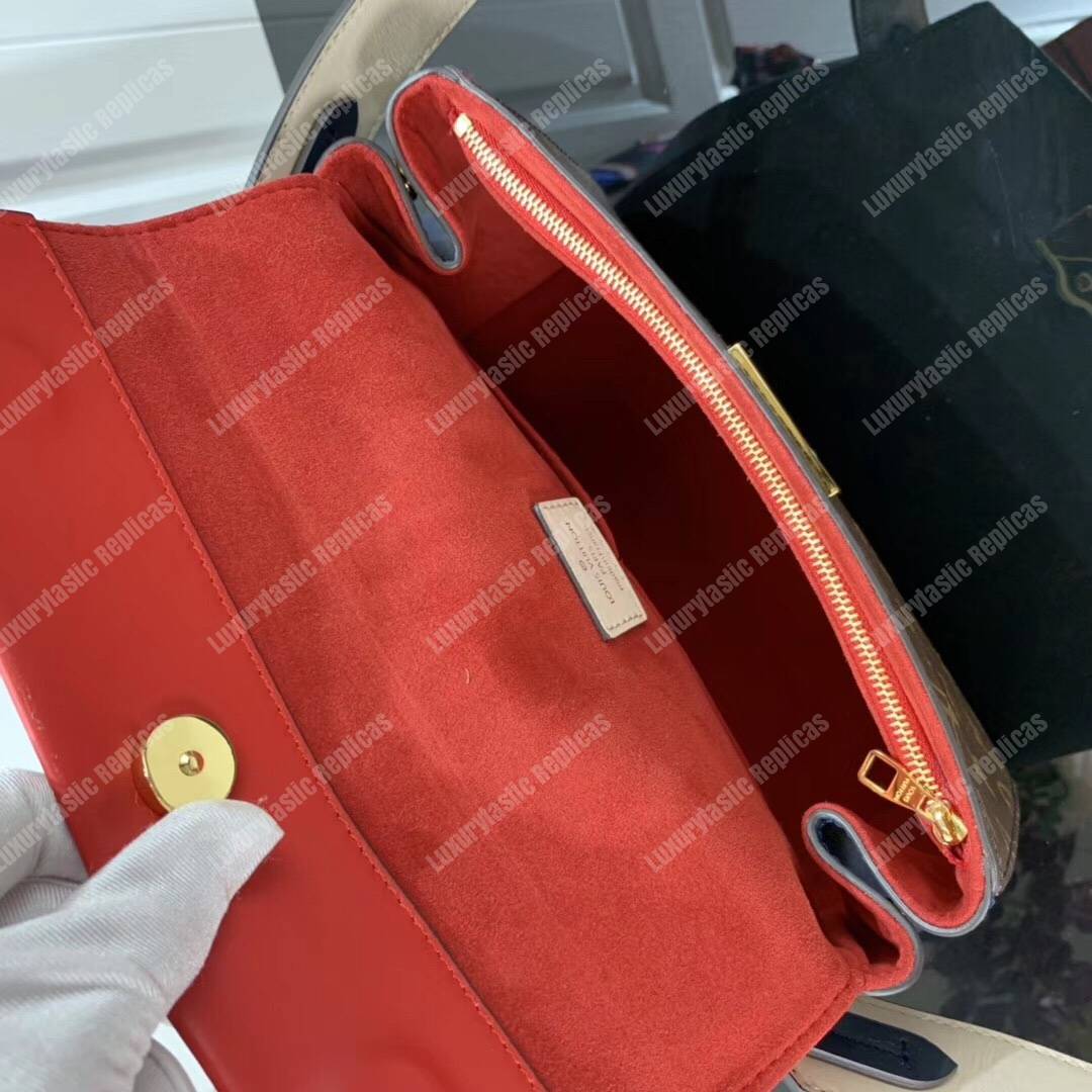 LV Cluny BB Handbag Monogram Lie de Vin Red