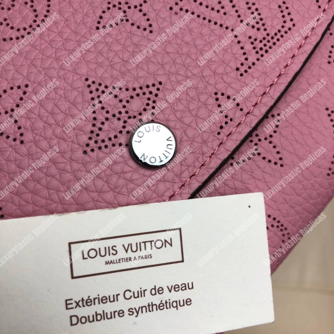 LV Iris Wallet Mahina Leather Magnolia