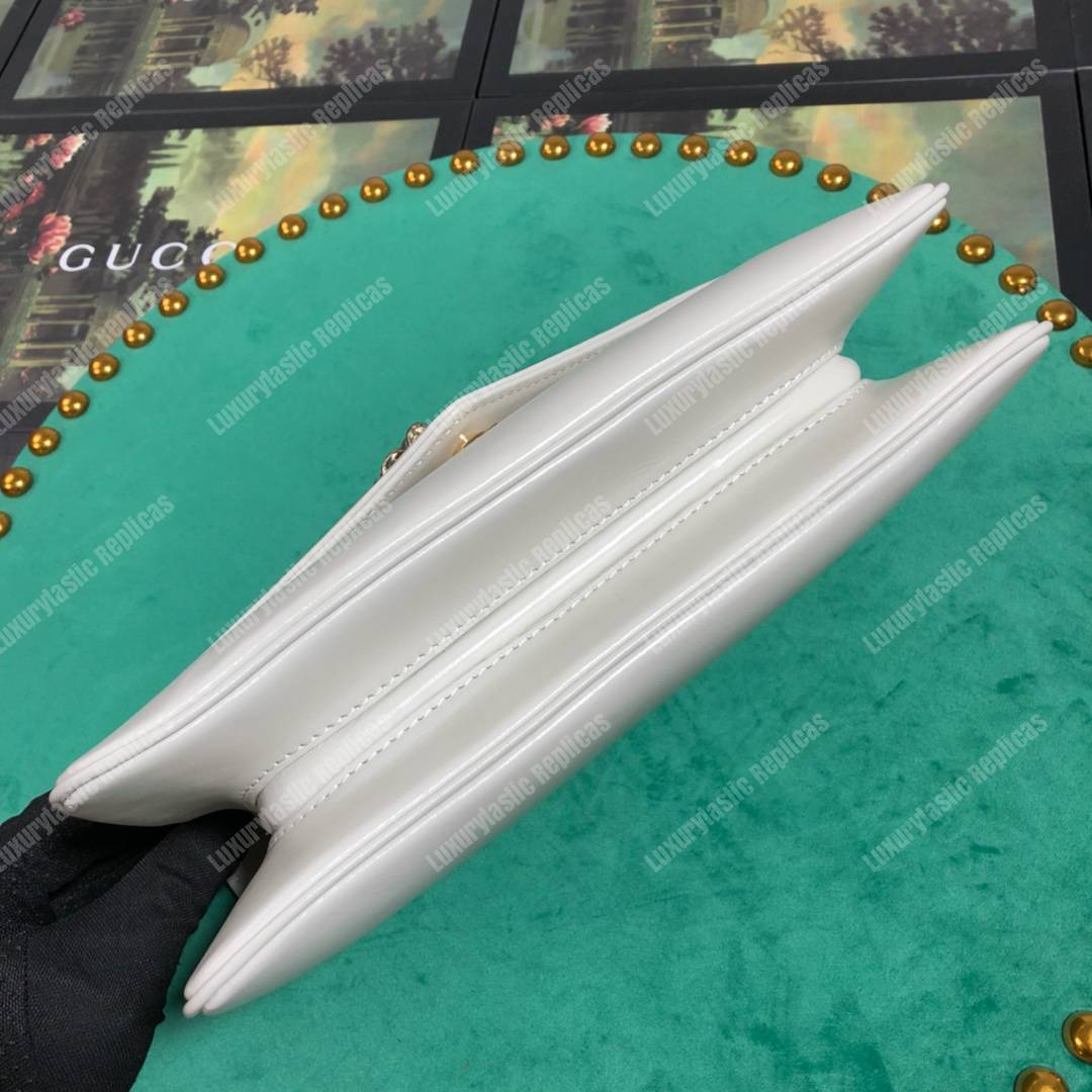 G*u*i rajah medium shoulder bag white