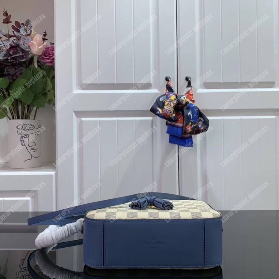 LV Saintonge Handbag Damier Azur Sky Blue