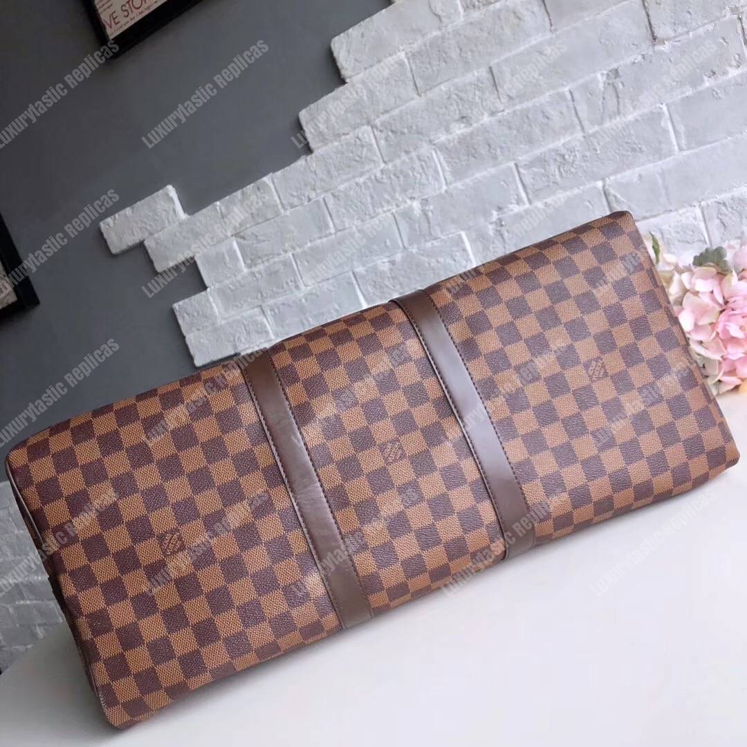 LV Keepall Bandouliere 55 Damier Ebene