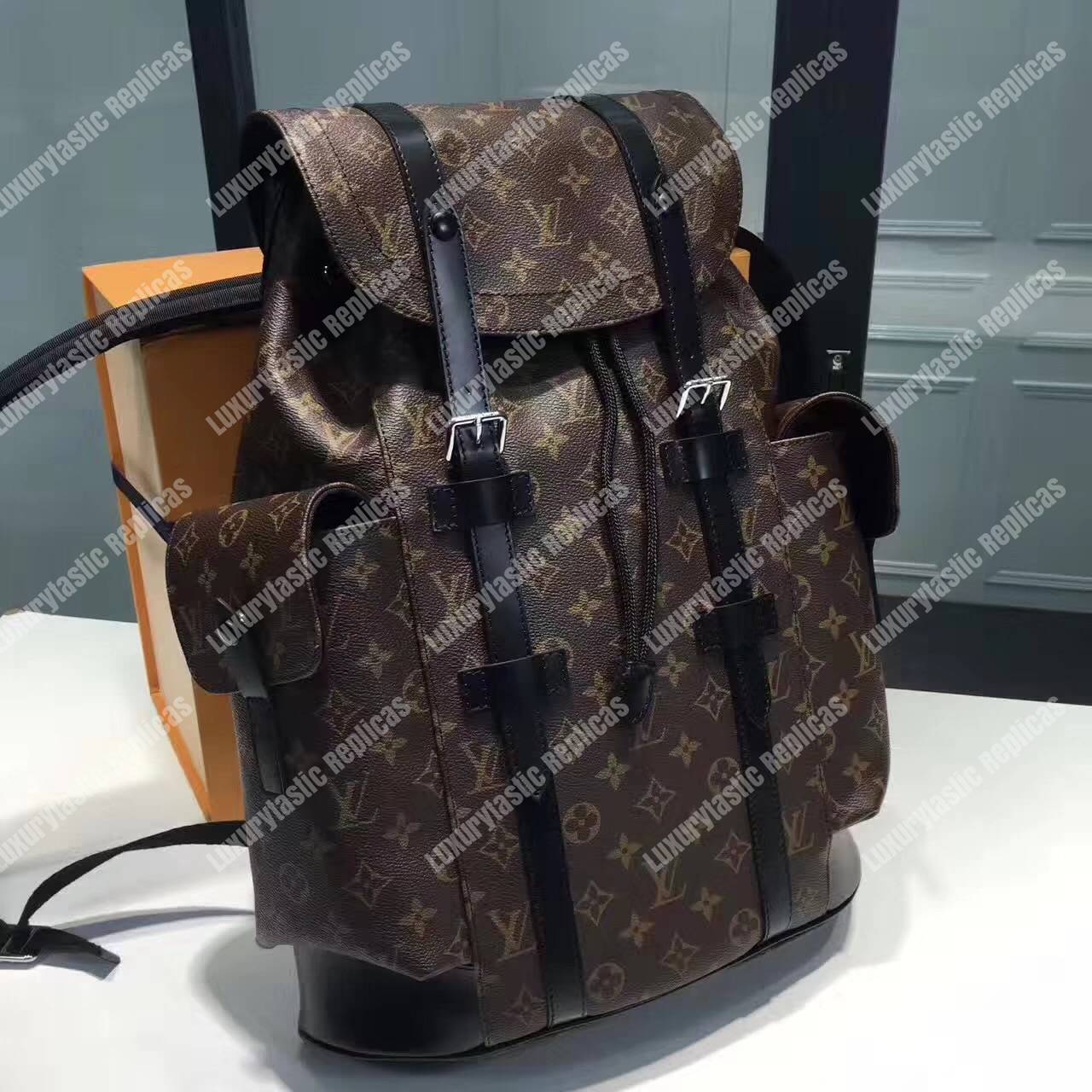 LV Christopher PM Monogram Macassar Canvas