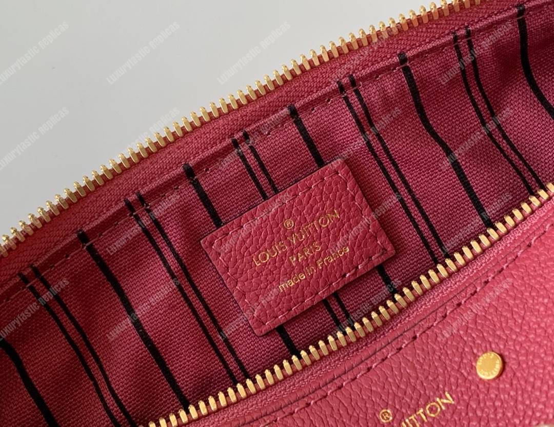 LV Speedy Bandouliere 25 Monogram Empreinte Leather Cherry Berry