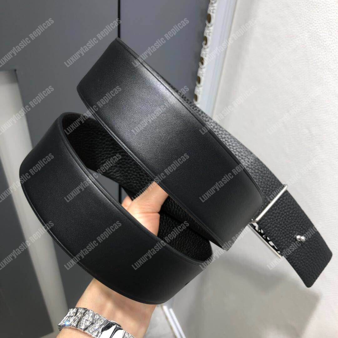 Loewe Framed Anagram Belt 4Cm Black