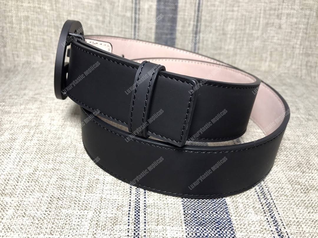 G*u*i leather belt with interlocking g