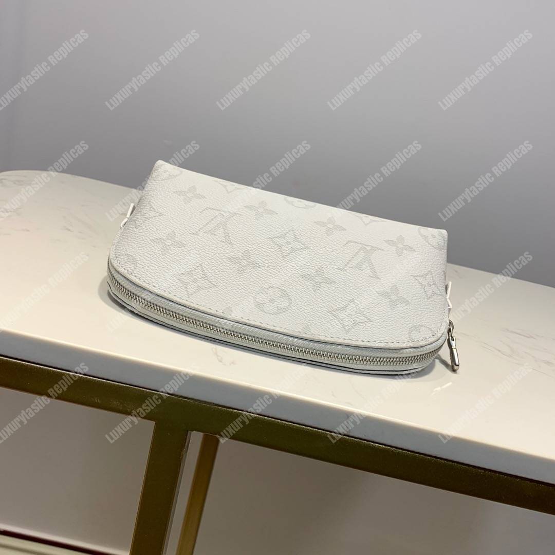 LV Cosmetic Pouch PM Monogram White