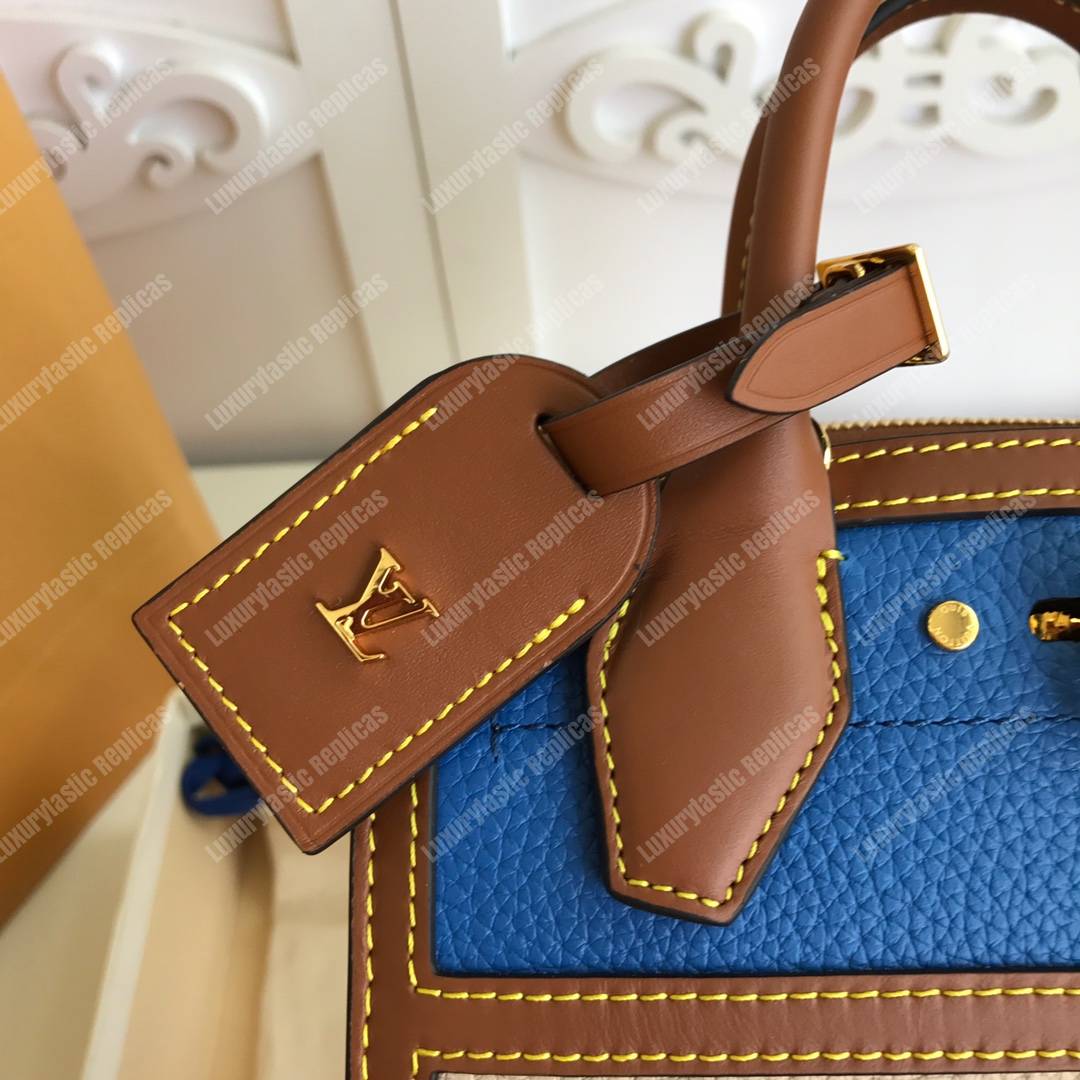 LV City Steamer Mini Blue/Beige