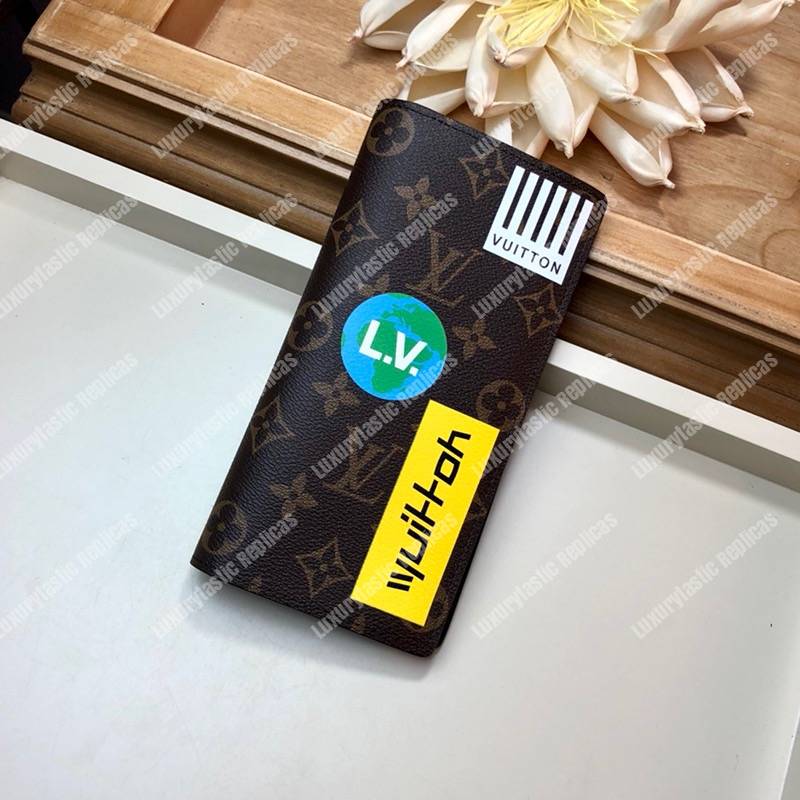 LV Brazza Wallet Monogram Marron