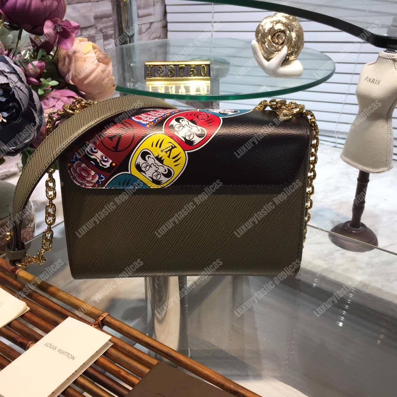 LV Epi Kabuki Stickers Twist MM Bag Monogram Canvas