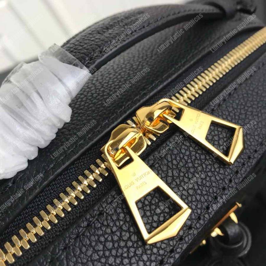 LV Saintonge Monogram Empreinte Leather Noir