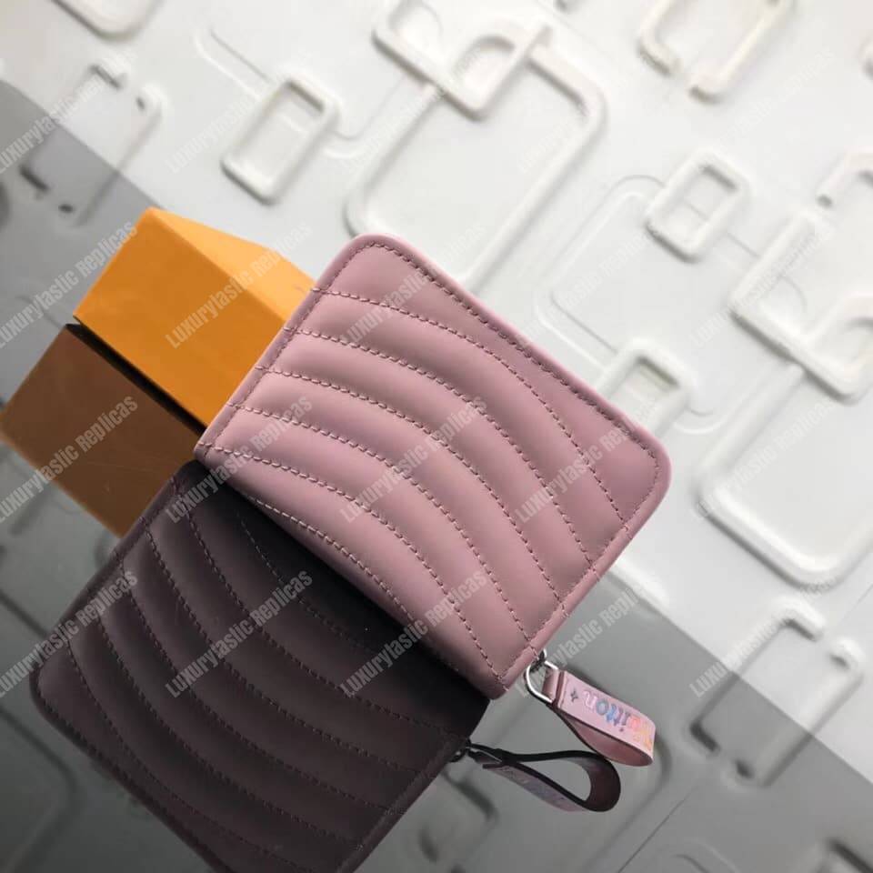 LV New Wave Zipped Compact Wallet Smoothie Pink