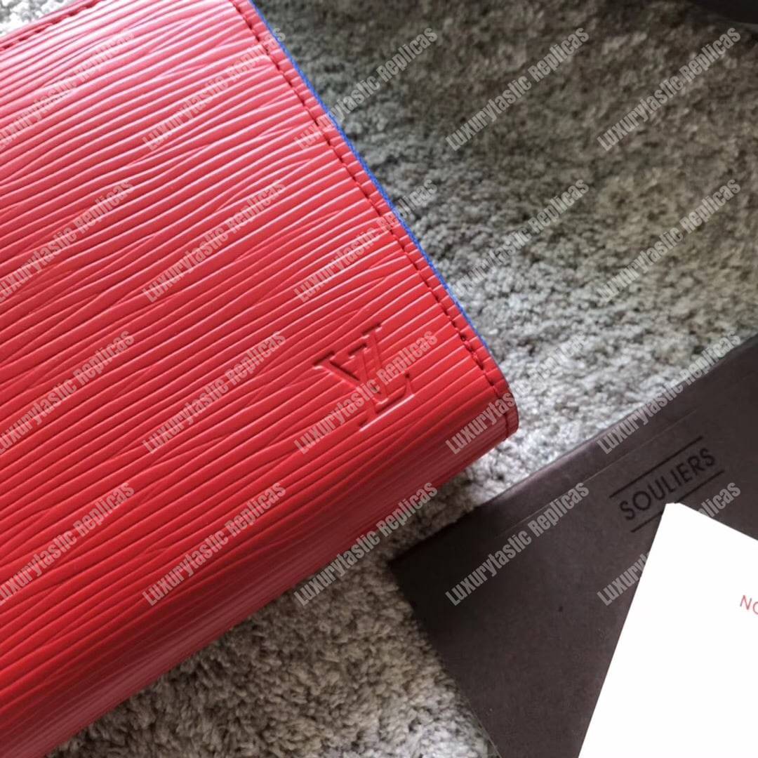 LV Zippy Wallet Epi Leather Coquelicot