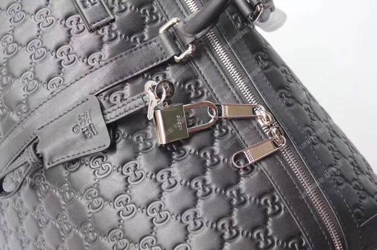 G*u*i signature leather large duffle black