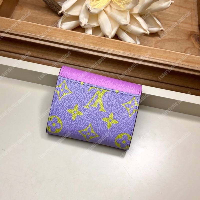 LV Summer 2019 Zoé Wallet Monogram Canvas Pink / Lila