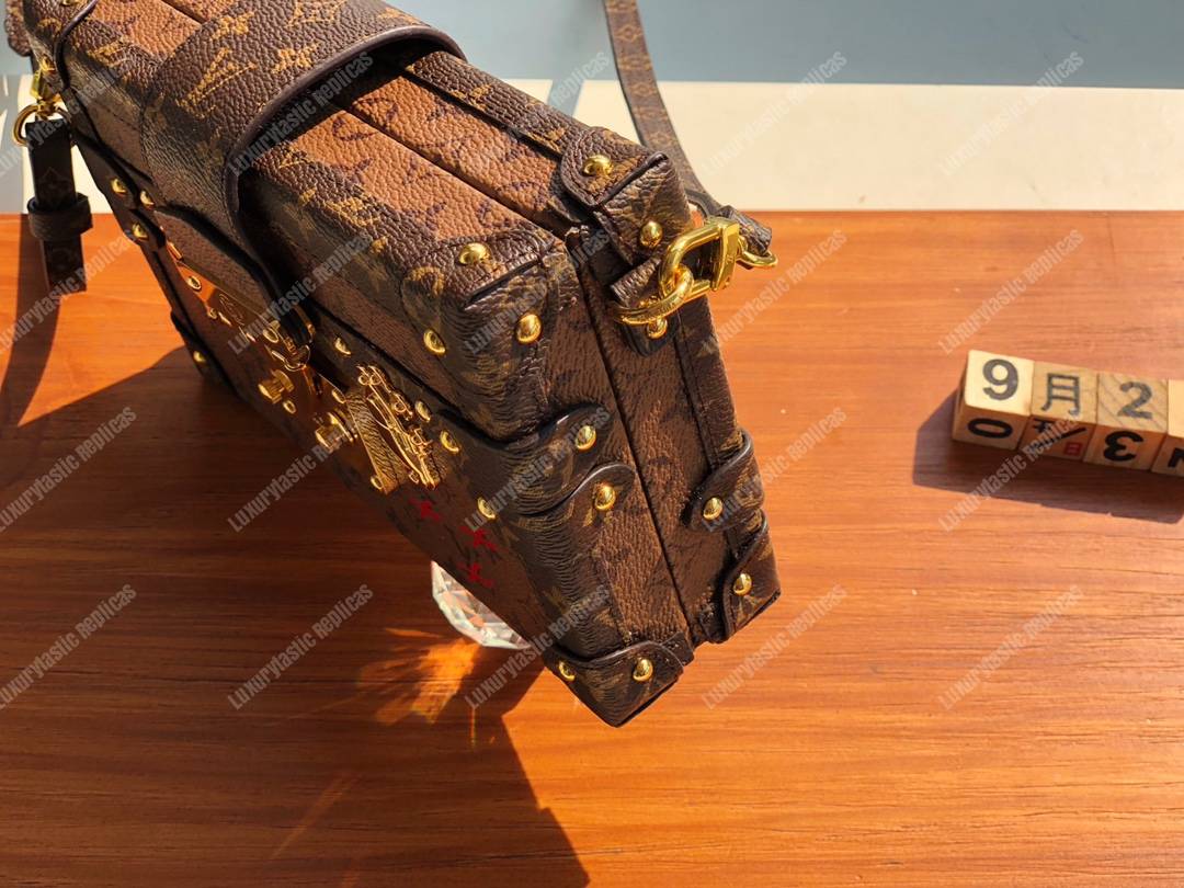 LV Petite Malle Monogram Reverse Canvas