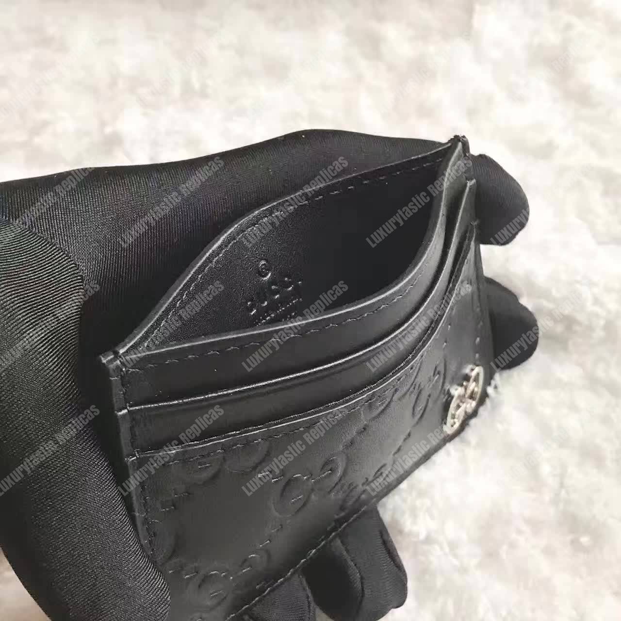 G*u*i signature card case black