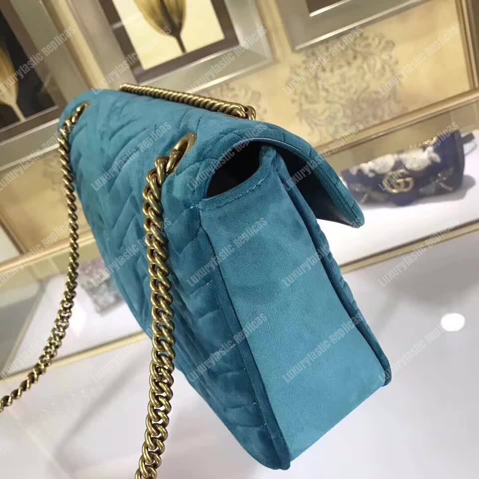 G*u*i gg marmont medium velvet bag xxv