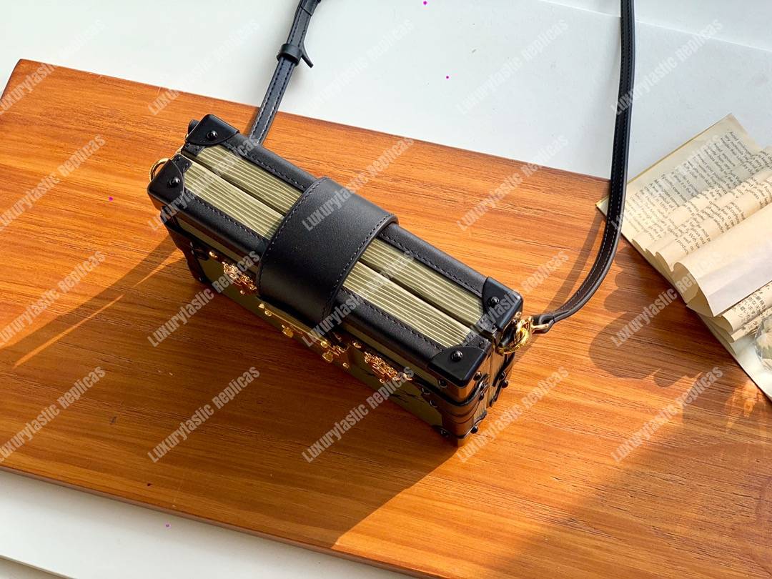 LV Petite Malle Epi Leather Kaki Fango