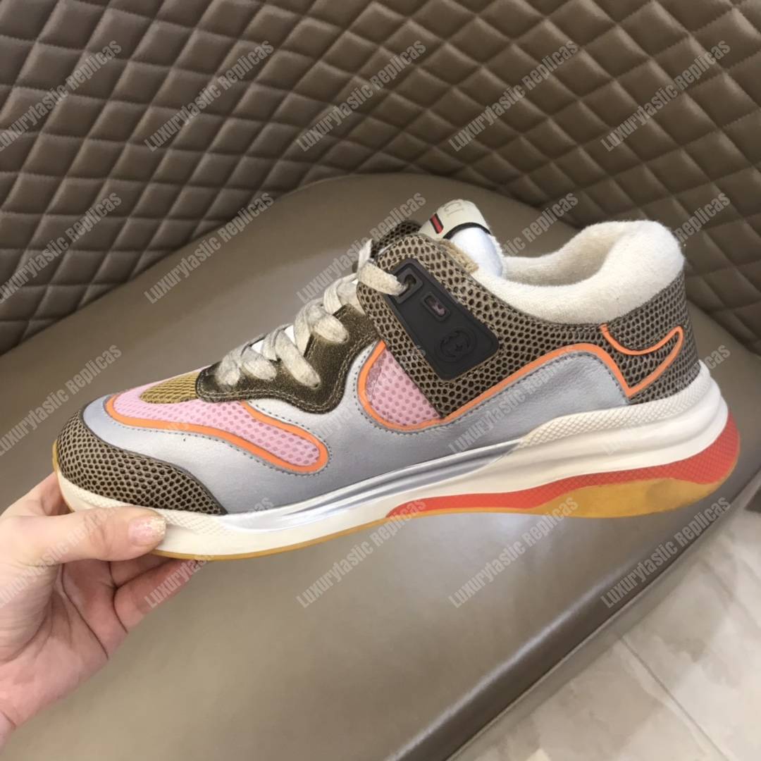 G*u*i ultrapace sneaker grey tejus printed leather