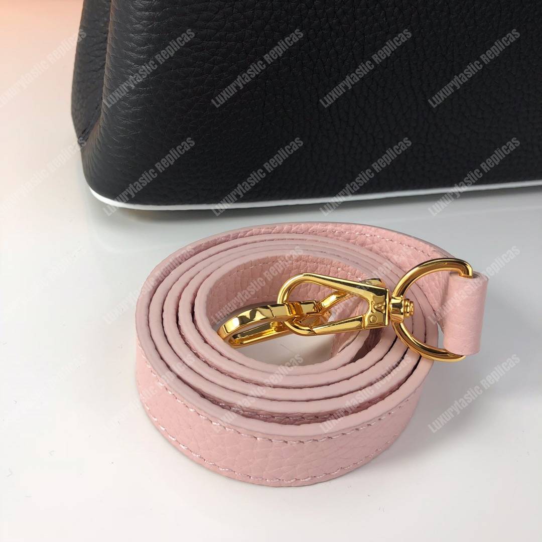 LV Capucines BB Taurillon Python Black White