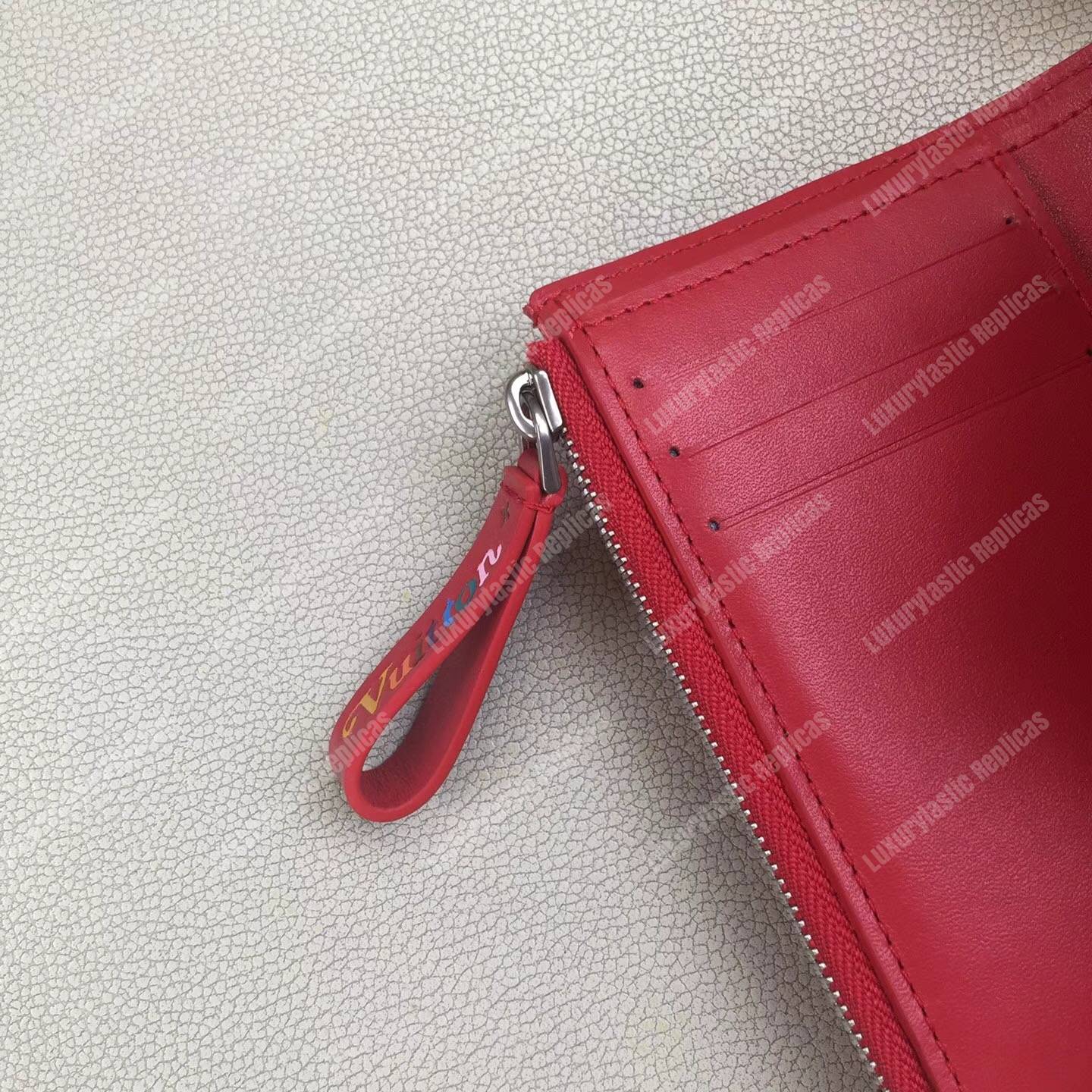 LV New Wave Compact Wallet Red