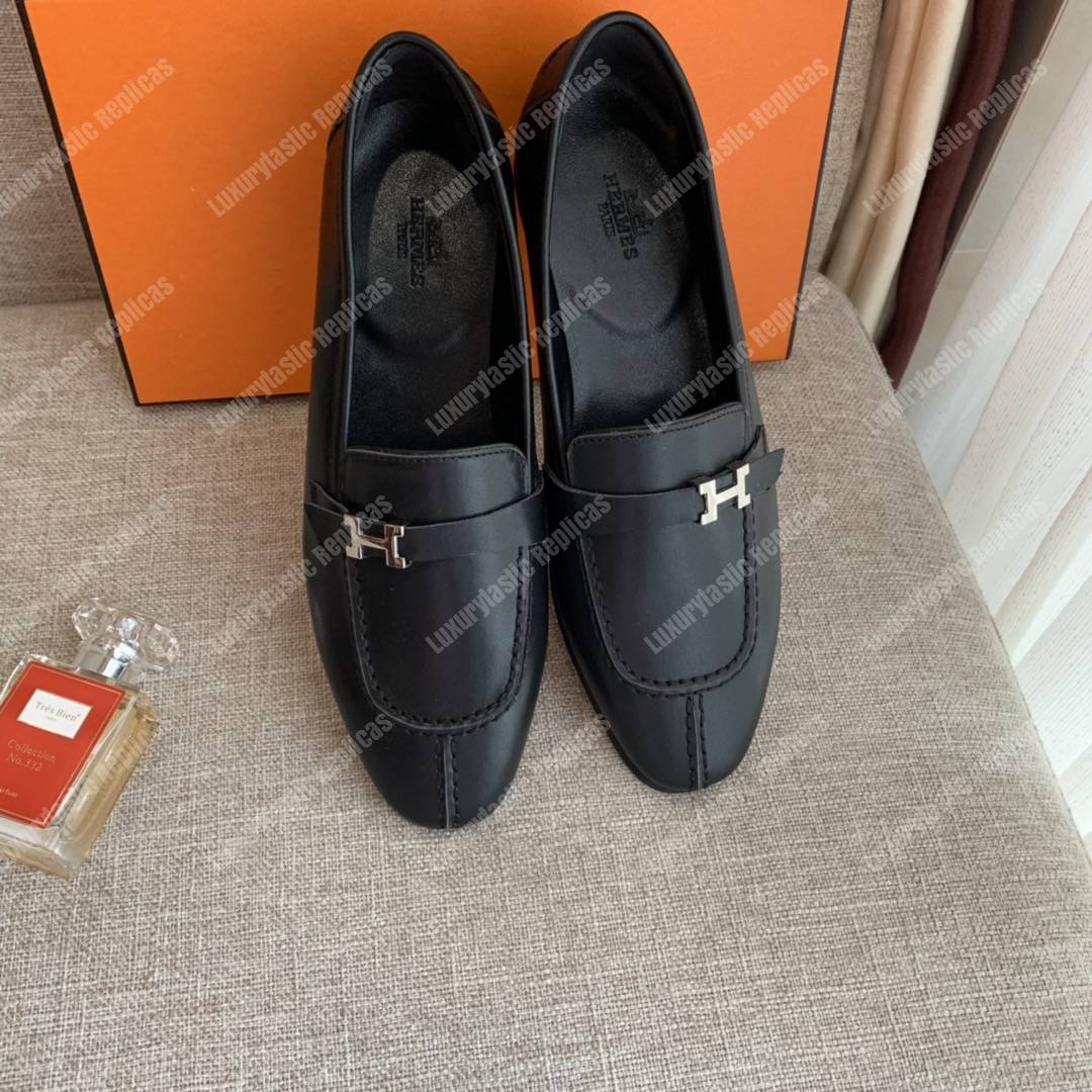 H**mes h buckle loafer black