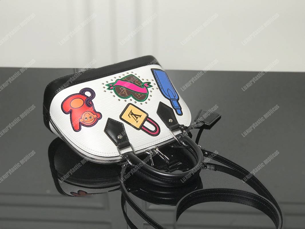 LV Alma BB Epi Leather Trunk-Maker White