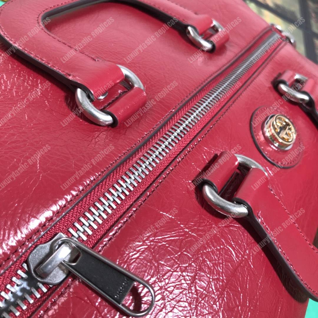 G*u*i soft leather backpack red