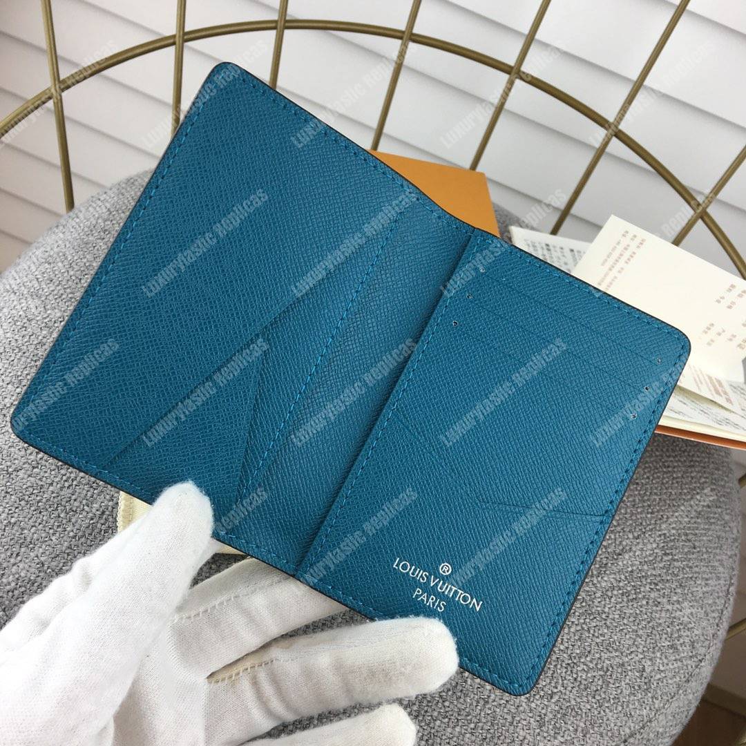 LV Pocket Organiser Taiga Monogram Vert