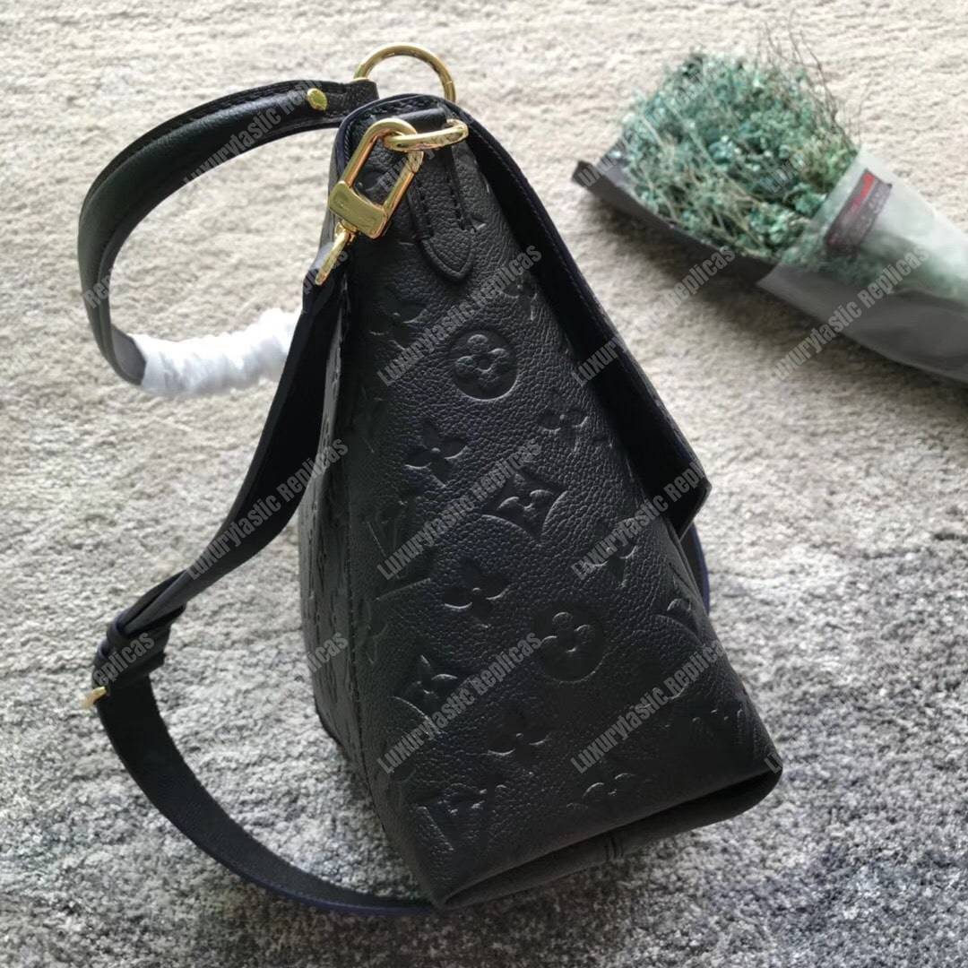 LV Blanche MM Monogram Empreinte Leather Noir