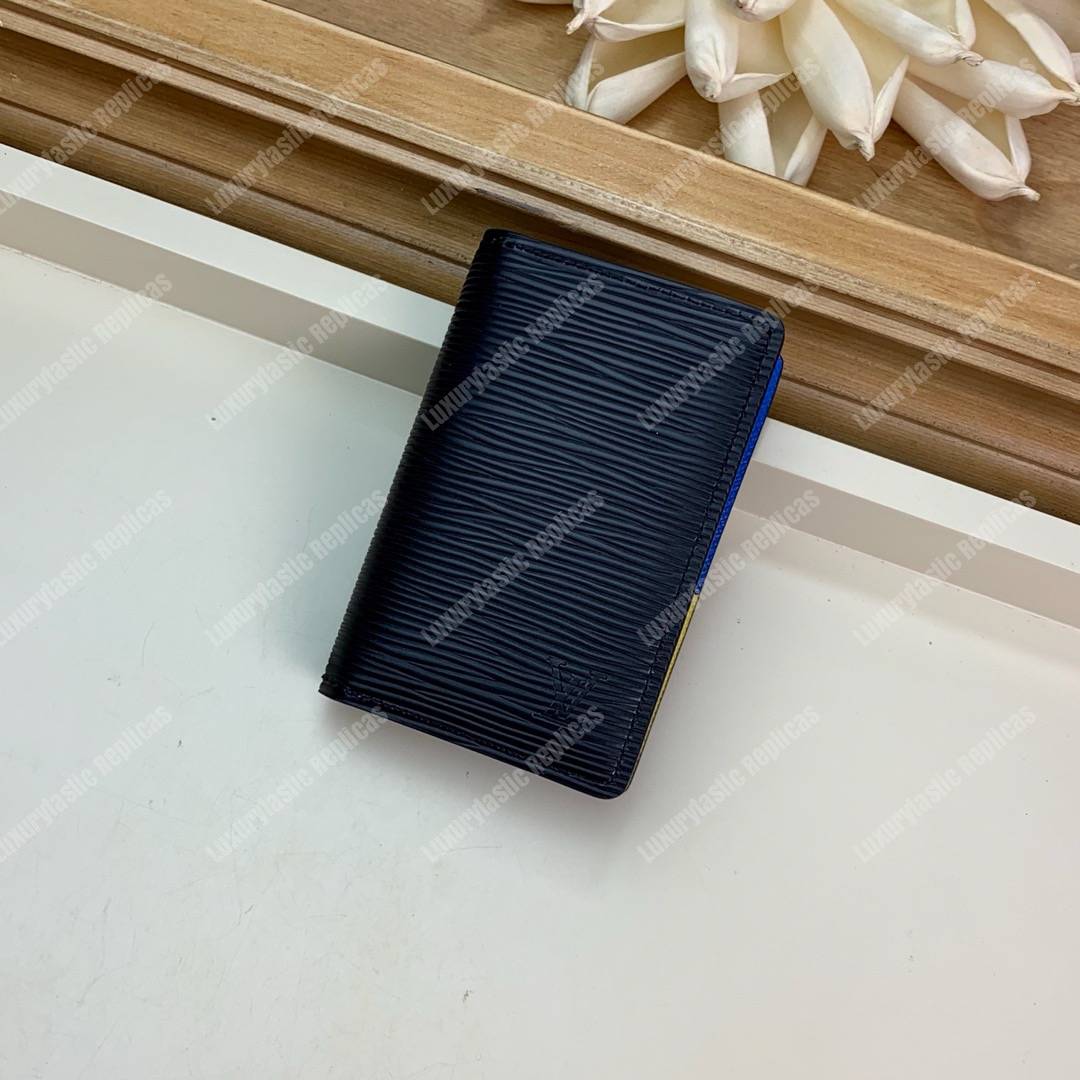 LV Pocket Organizer Epi Leather Damier Graphite