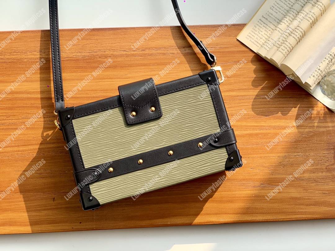 LV Petite Malle Epi Leather Kaki Fango