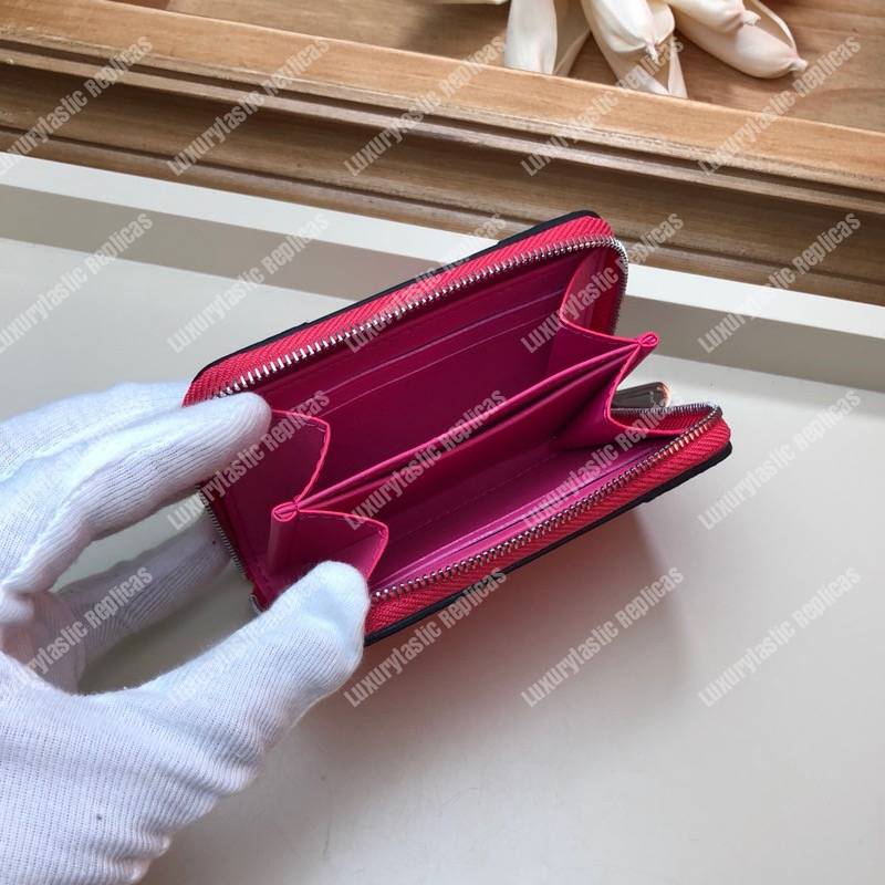 LV Zippy Coin Purse Patent Leather Monogram Berlingot Pink