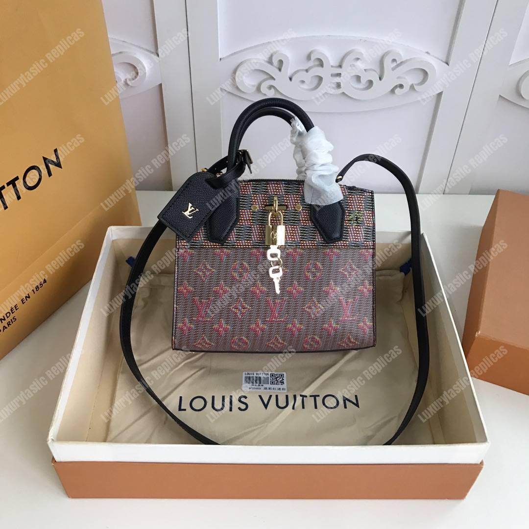 LV City Steamer Mini Red Black