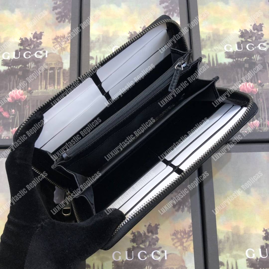 G*u*i zip around wallet with interlocking g