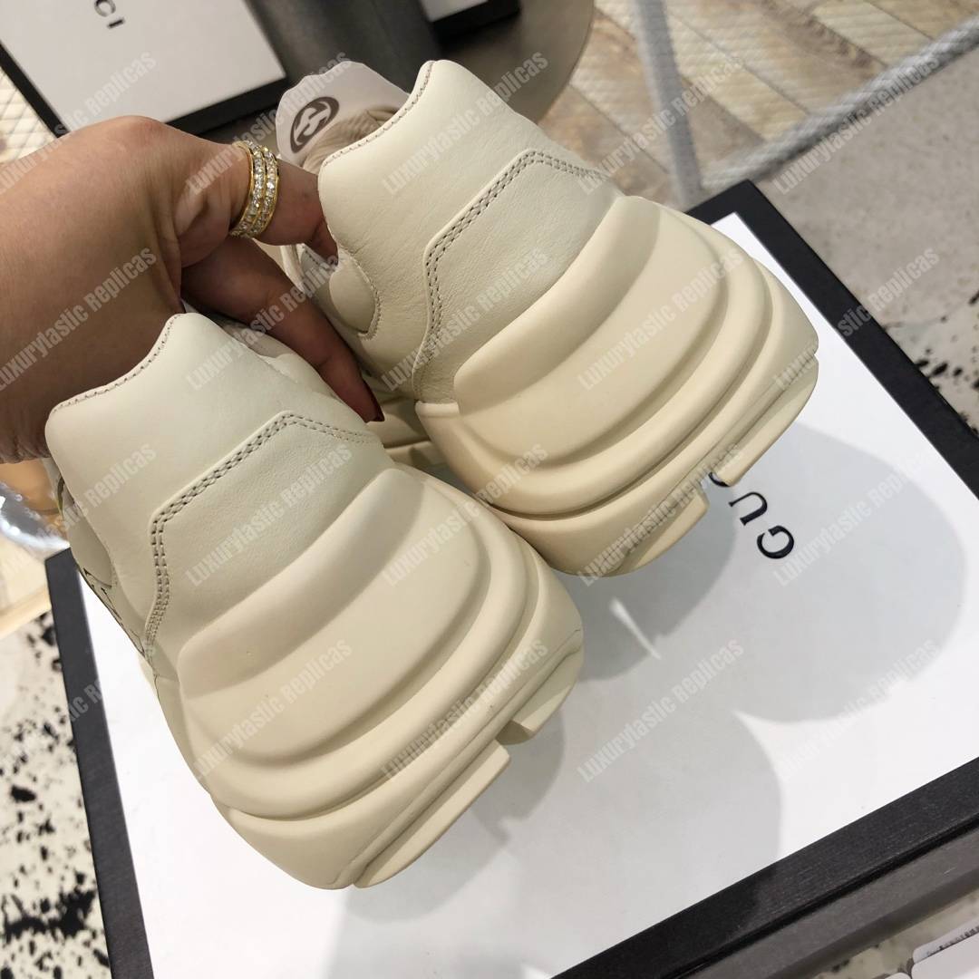 G*u*i rhyton G*u*i logo leather sneaker