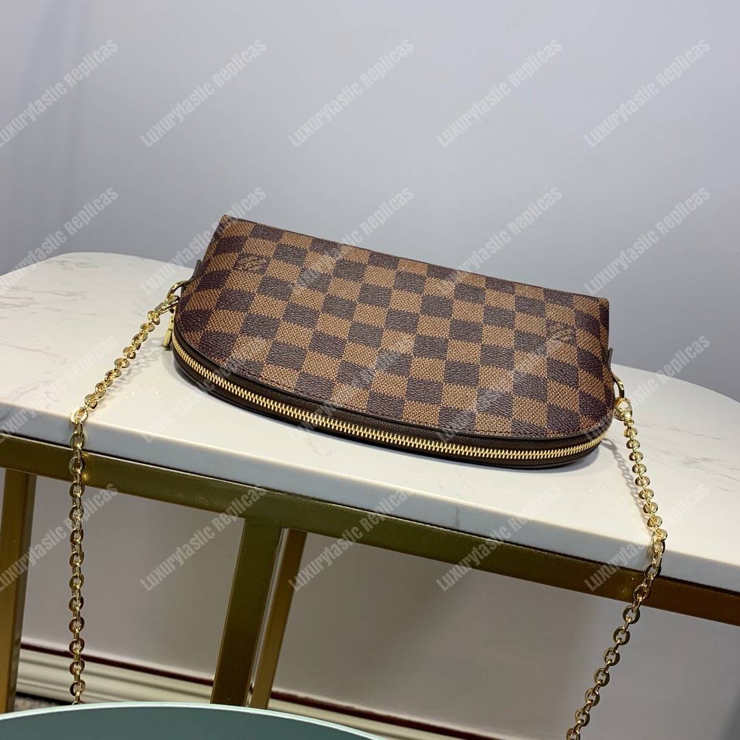 LV Cosmetic Pouch GM Damier Ebene Canvas