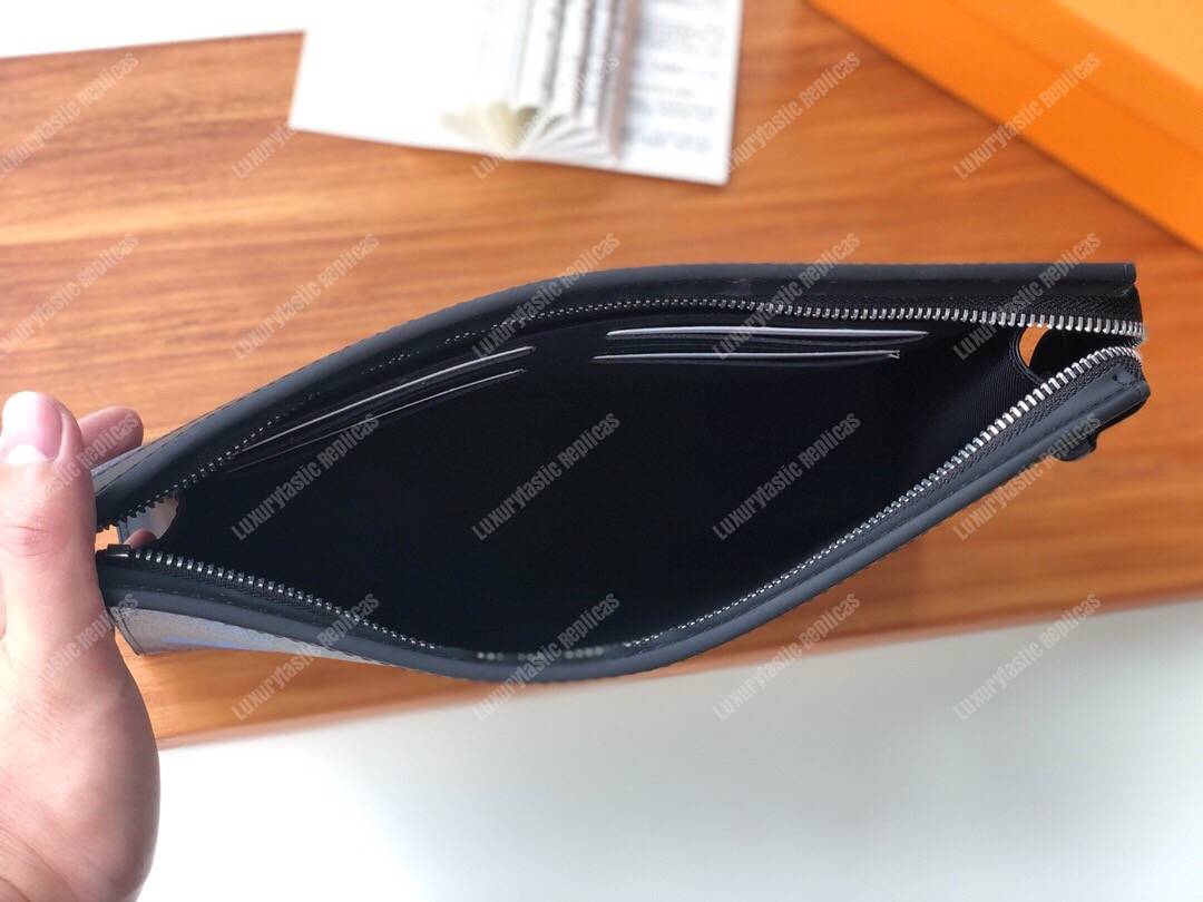 LV Pochette Voyage MM Pixel Monogram Blue