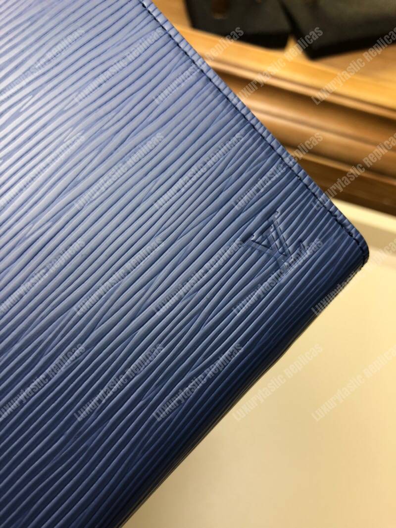 LV Zippy Organizer Epi Leather Navy