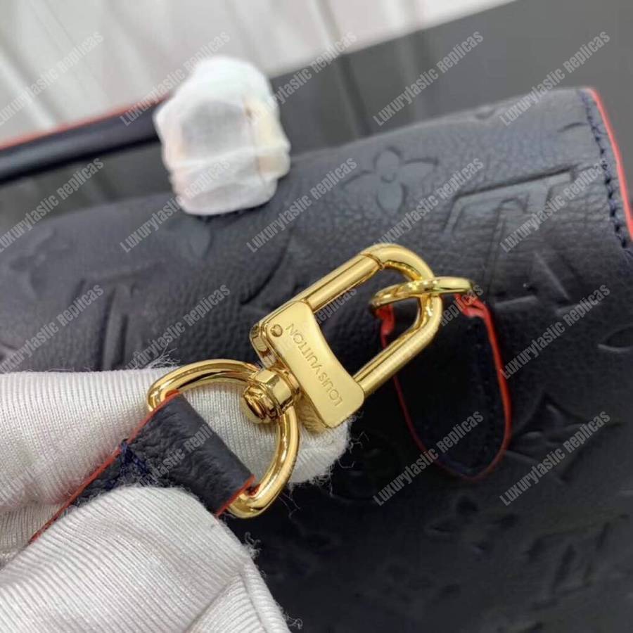 LV Marignan Messenger Bag Monogram Empreinte Marine Rouge