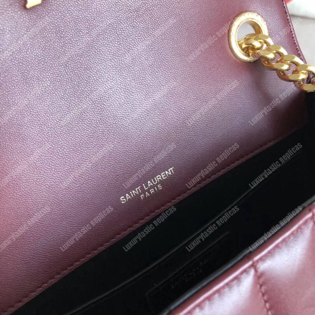 Saint Laurent Vicky Medium Dark Red