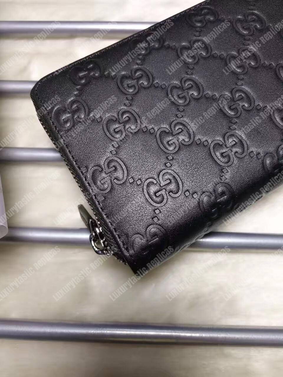 G*u*i gg G*u*issima signature zip around wallet black