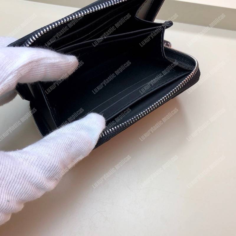 LV Zippy Coin Purse Patent Leather Monogram Black