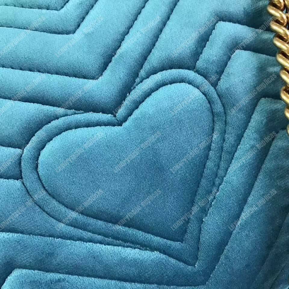 G*u*i gg marmont medium velvet bag xxv