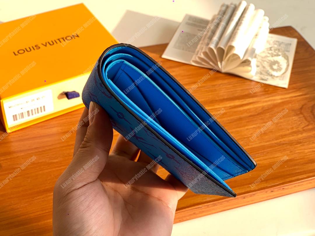 LV Multiple Wallet Blue
