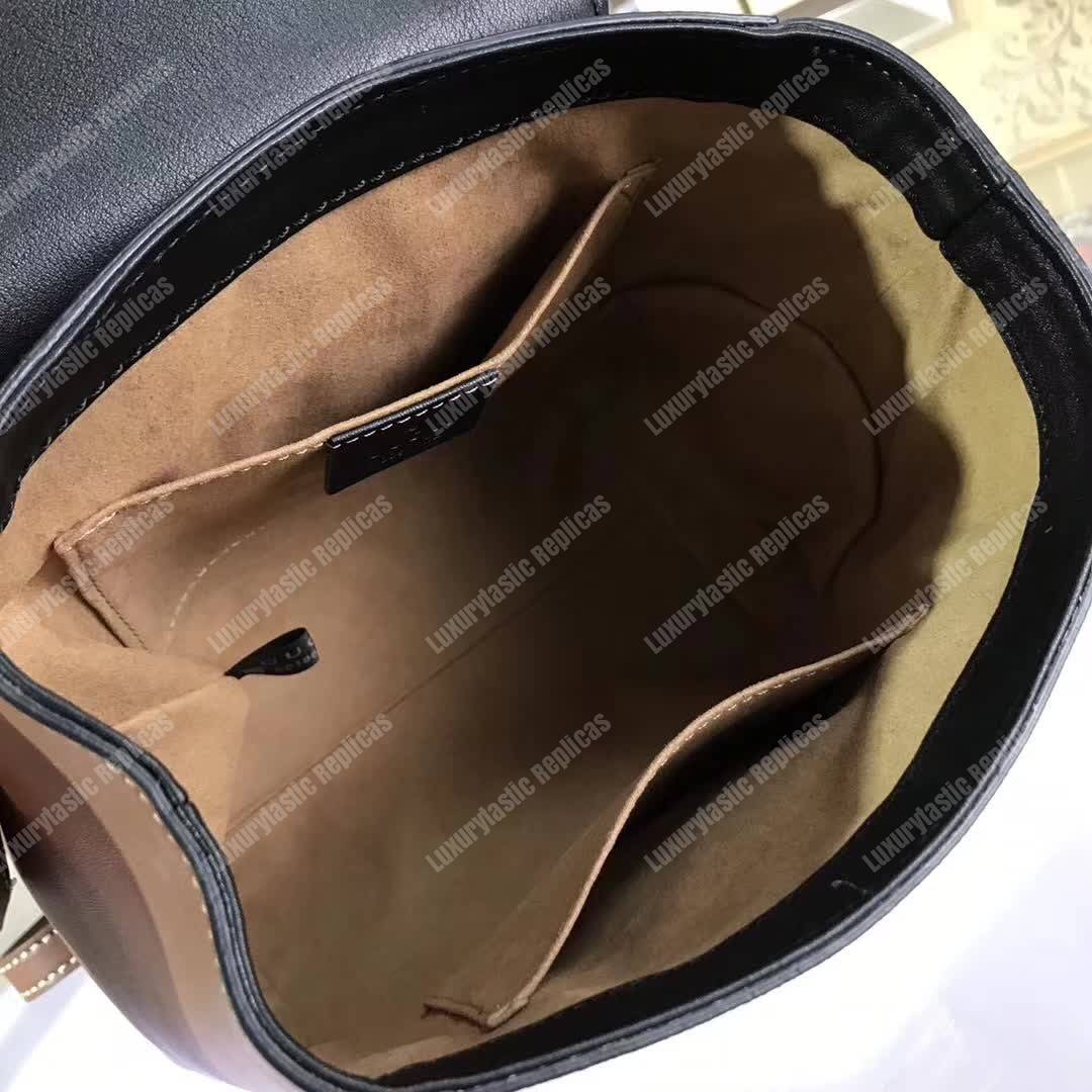 G*u*i padlock gg sup*e backpack beige/ebony