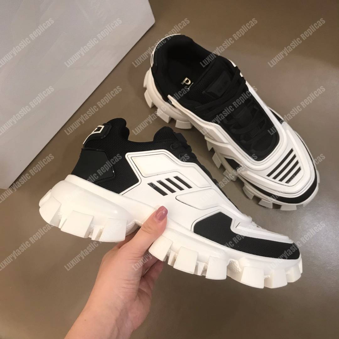 Pra*a cloudbust thunder knit sneakers white