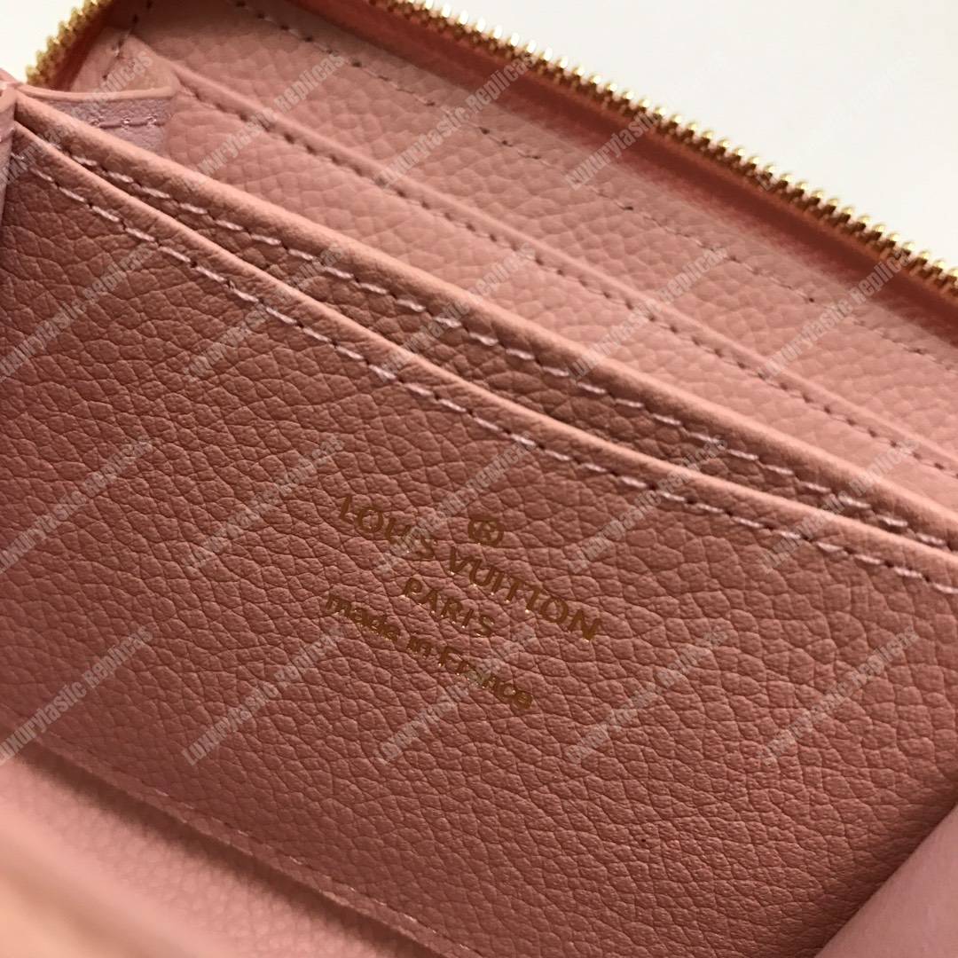 LV Zippy Coin Purse Monogram Empreinte Leather Rose Ballerine