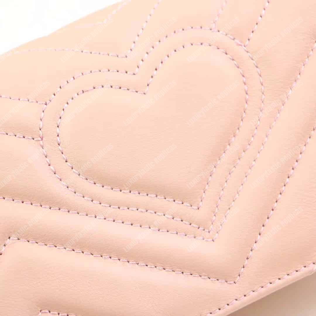 G*u*i gg marmont mini leather bag pink