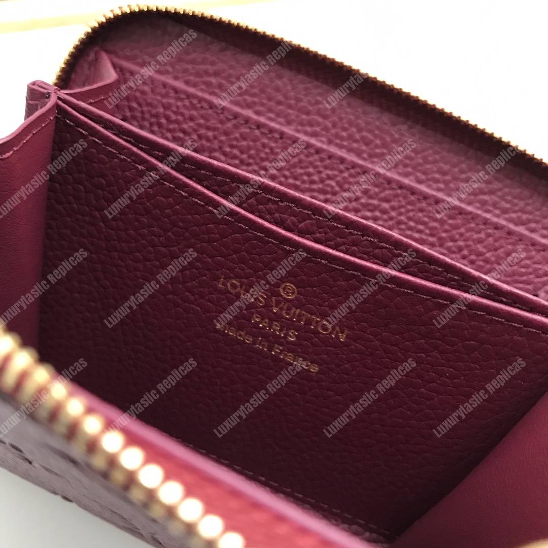 LV Zippy Coin Purse Monogram Empreinte Leather Aurore